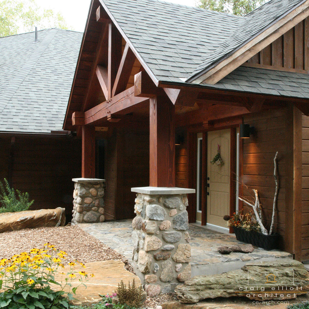 architect designed home - bancroft - porch
