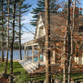 architect designed lakefront home - muskoka - at waters edge