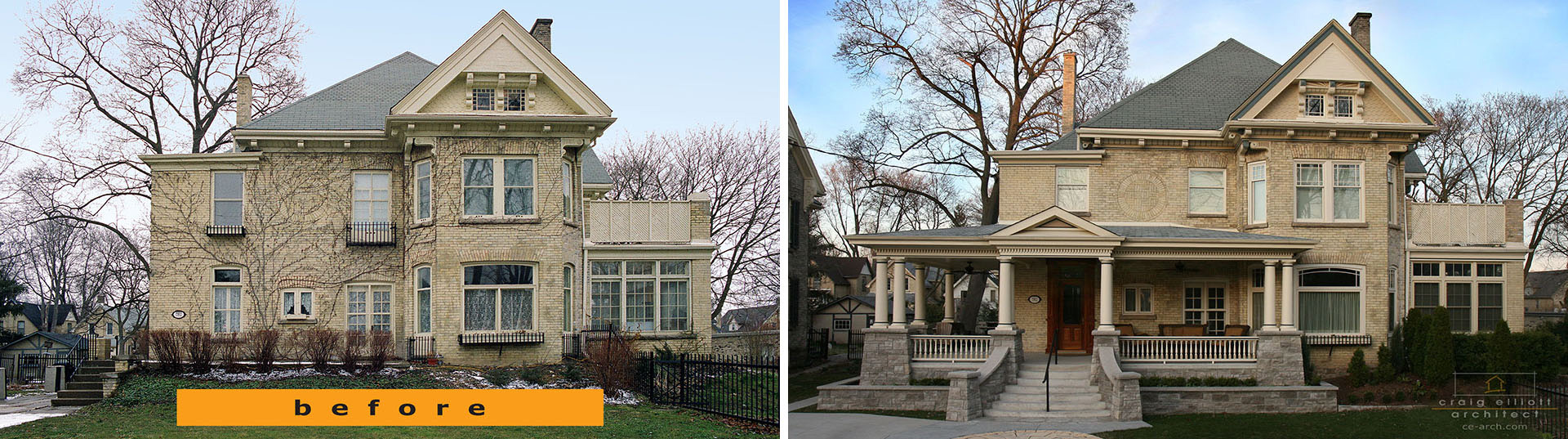 new porch to historic urban home