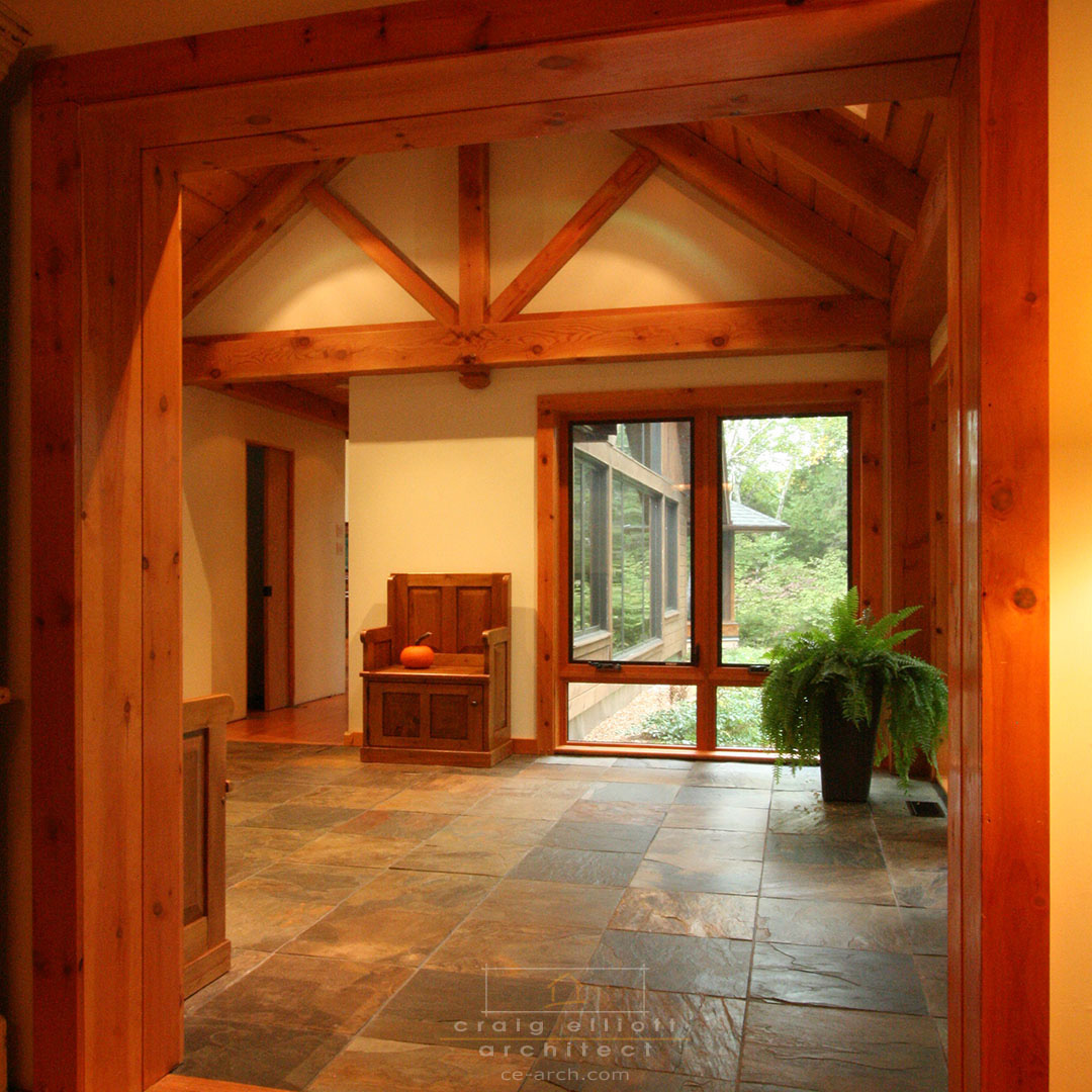 architect designed home - bancroft - entry