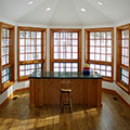 architect designed cottage addition - lake muskoka - well lit home studio