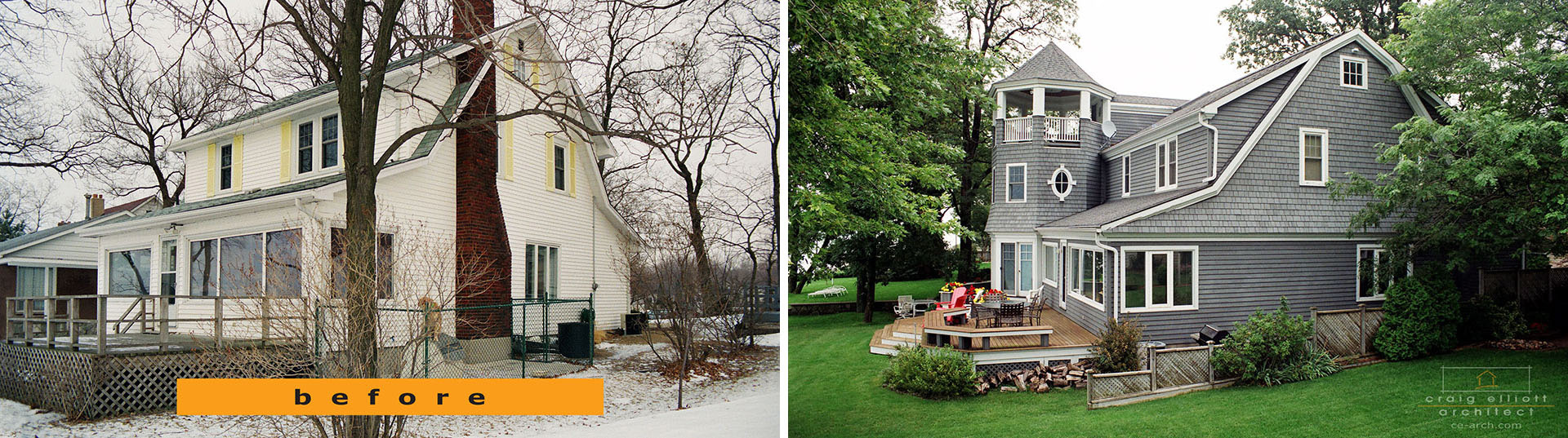 addition to waterfront home